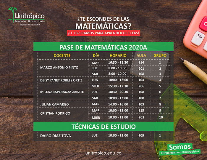 PASE DE MATEMÁTICAS