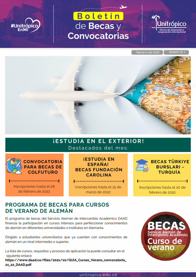 Boletin de becas y convocatorias