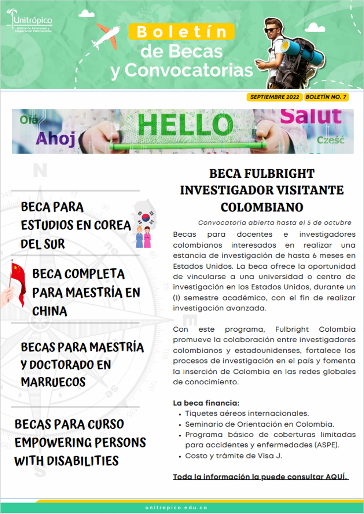 Boletin de becas y convocatorias eptiembre