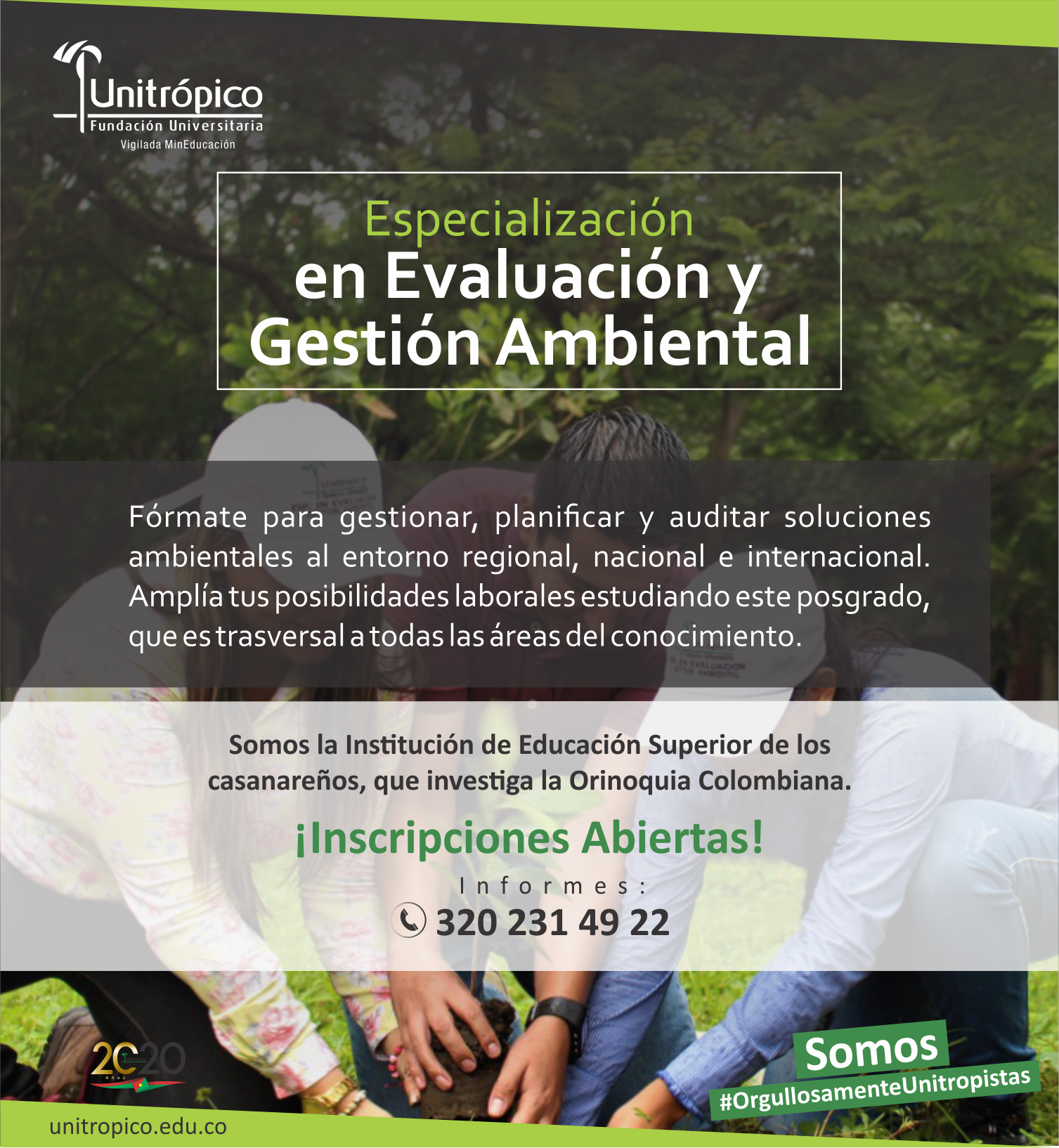 Especialización en Evaluación y Gestión Ambiental