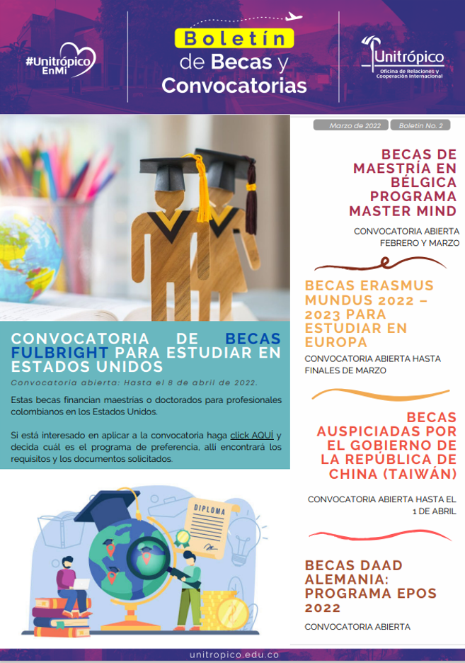 Becas y convocatorias marzo